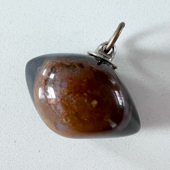 Vintage Mystery Gemstone Eye Pendant - Picture 4 of 7